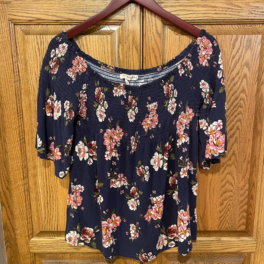 Off the shoulder floral top